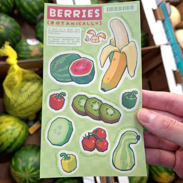 Berries sticker sheet
